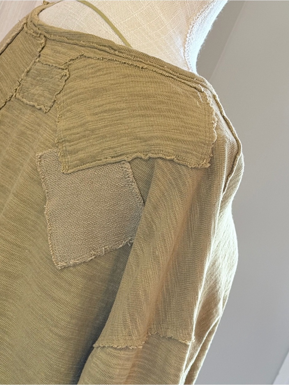 We The Free | Free People 5 Star Long Sleeve Tee. Golden Palm. Women’s Sz-M - Picture 5 of 11